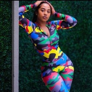 Filthy Wealth Women’s Camo Bodysuit/Jumpsuit